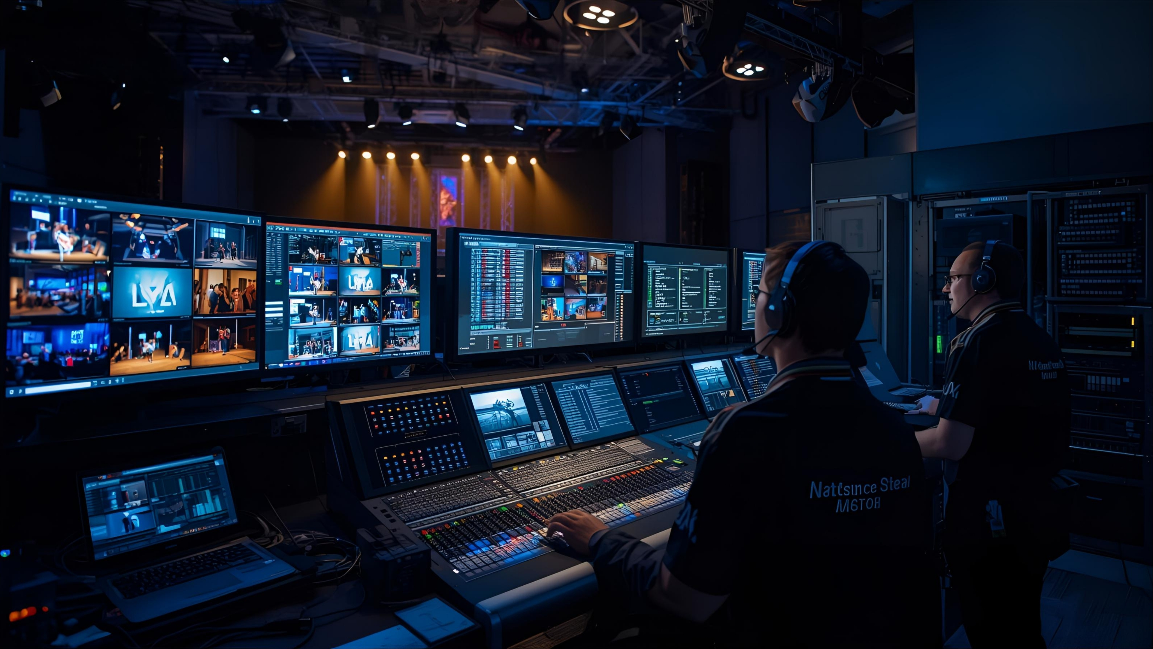 Temporary AV control and event networking setup