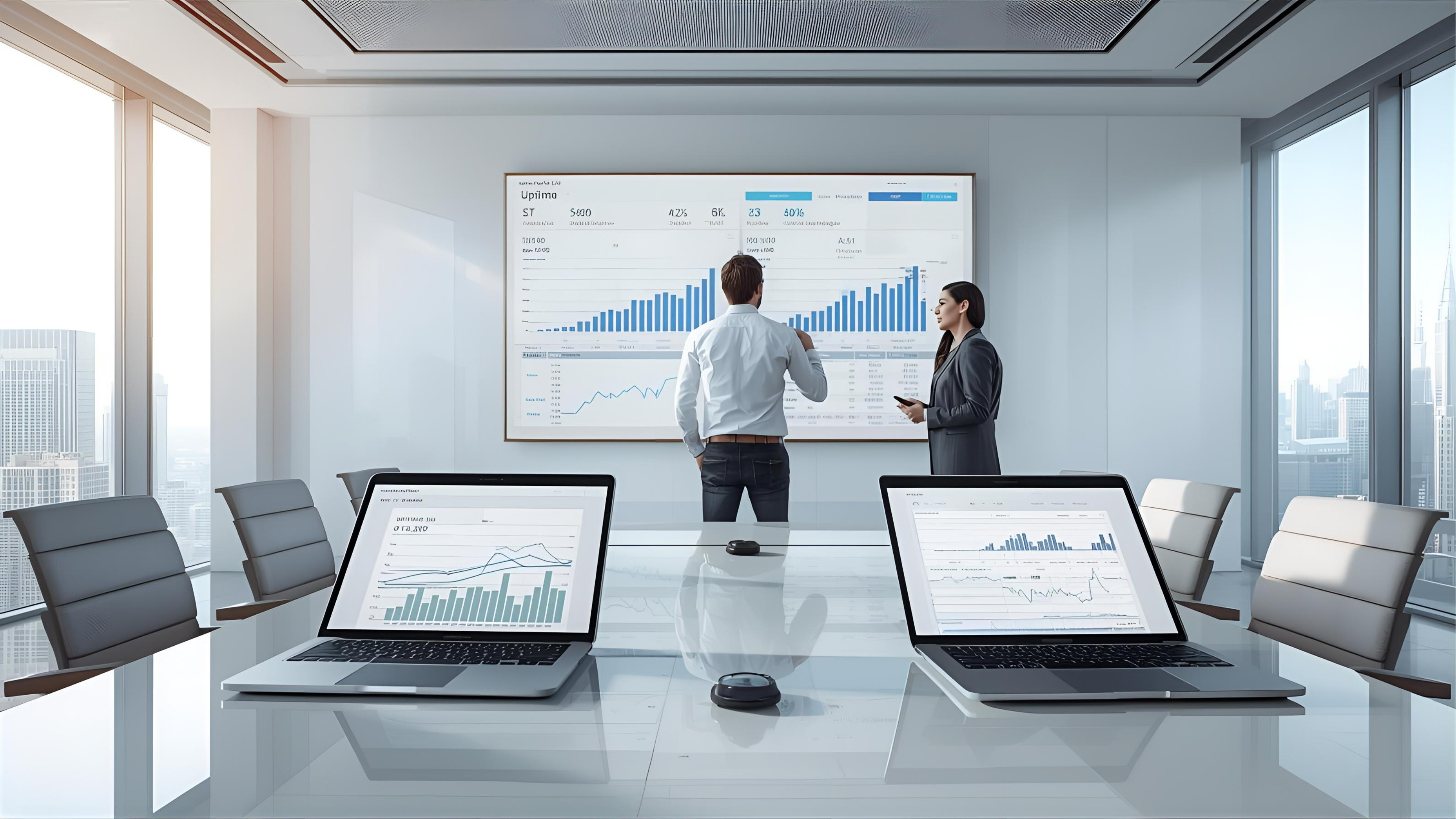 Executive dashboard showing uptime and SLA compliance