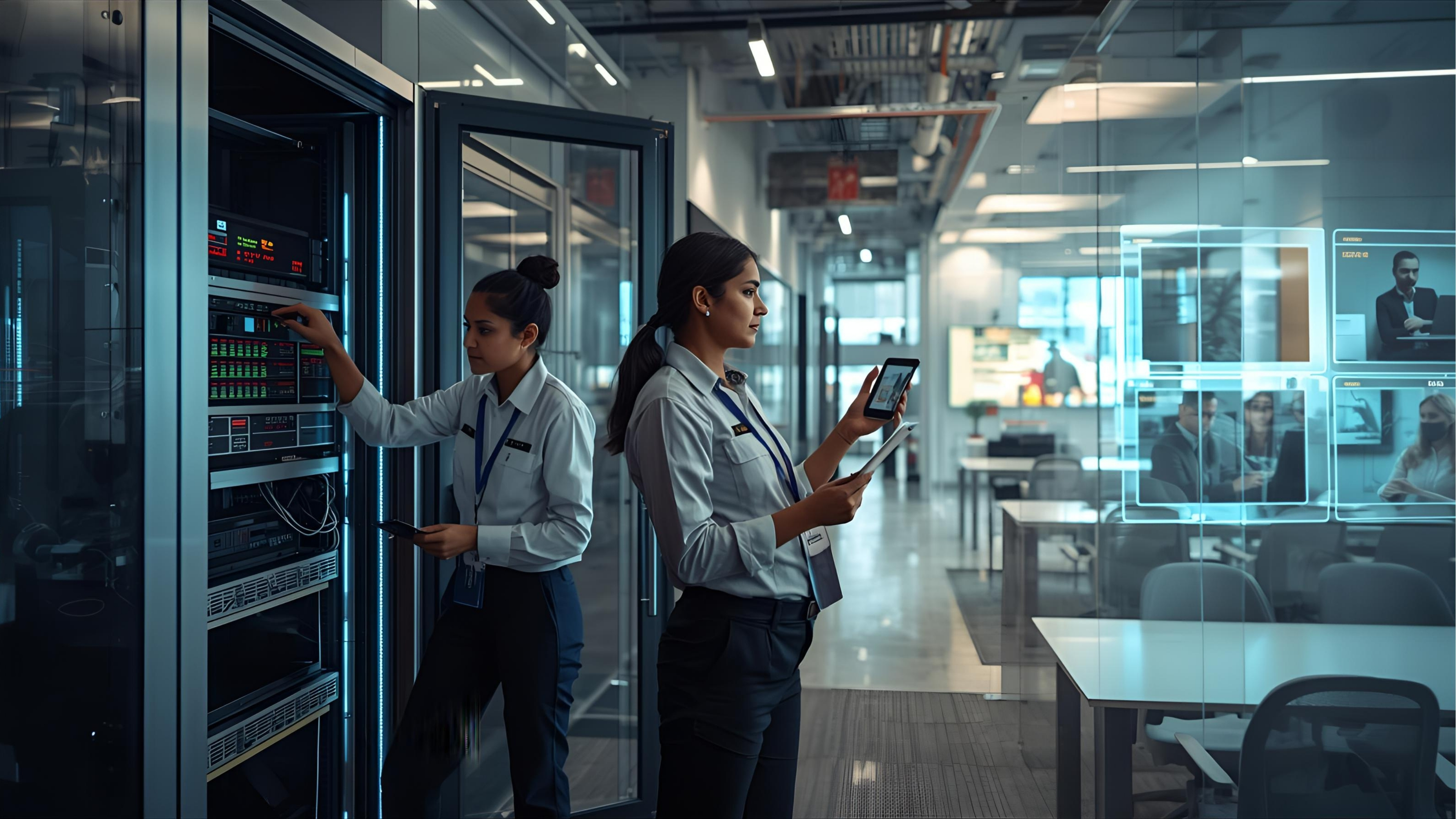 Technicians performing phased migration across multiple sites