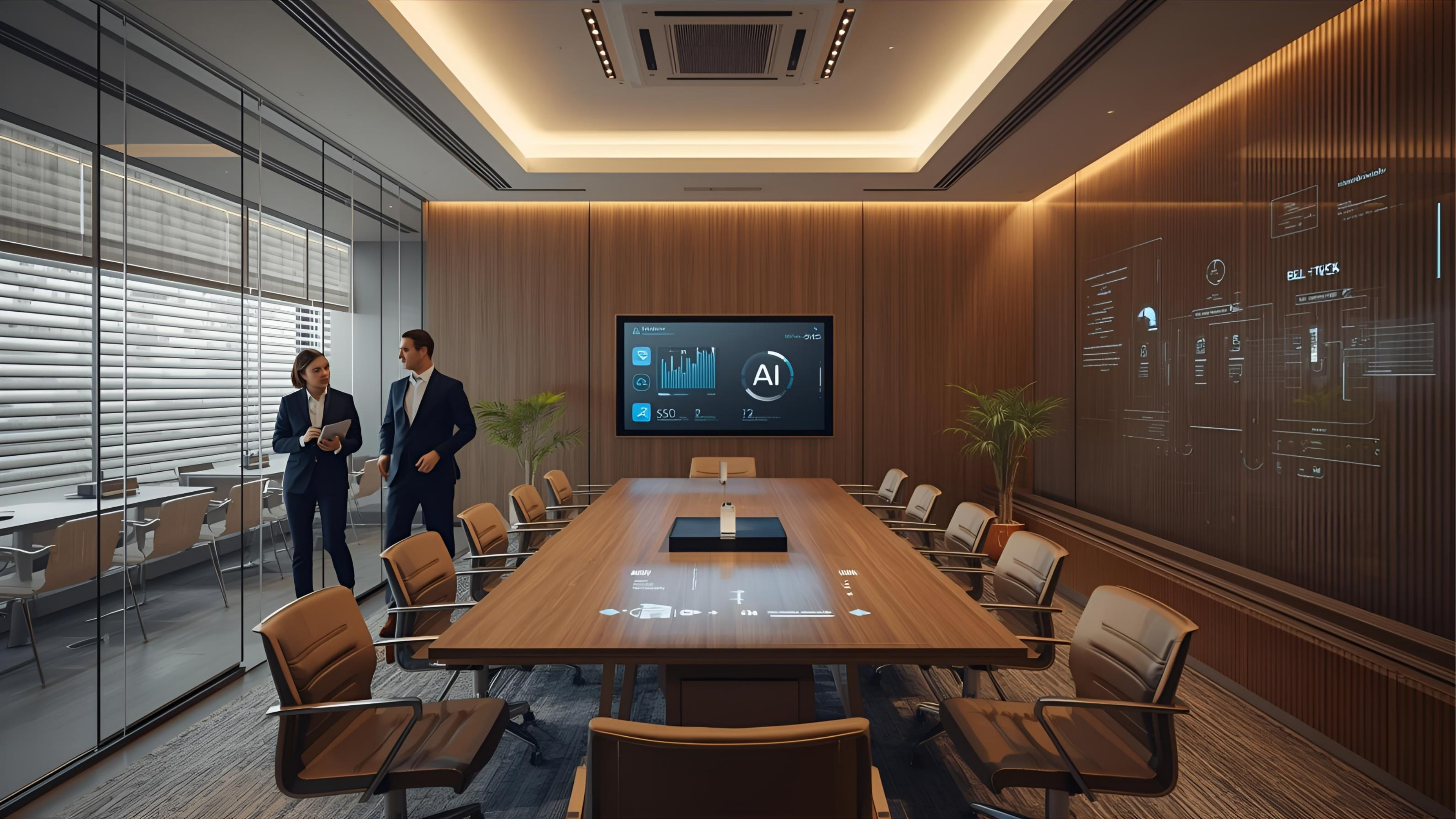 AI-driven building and room automation with unified control