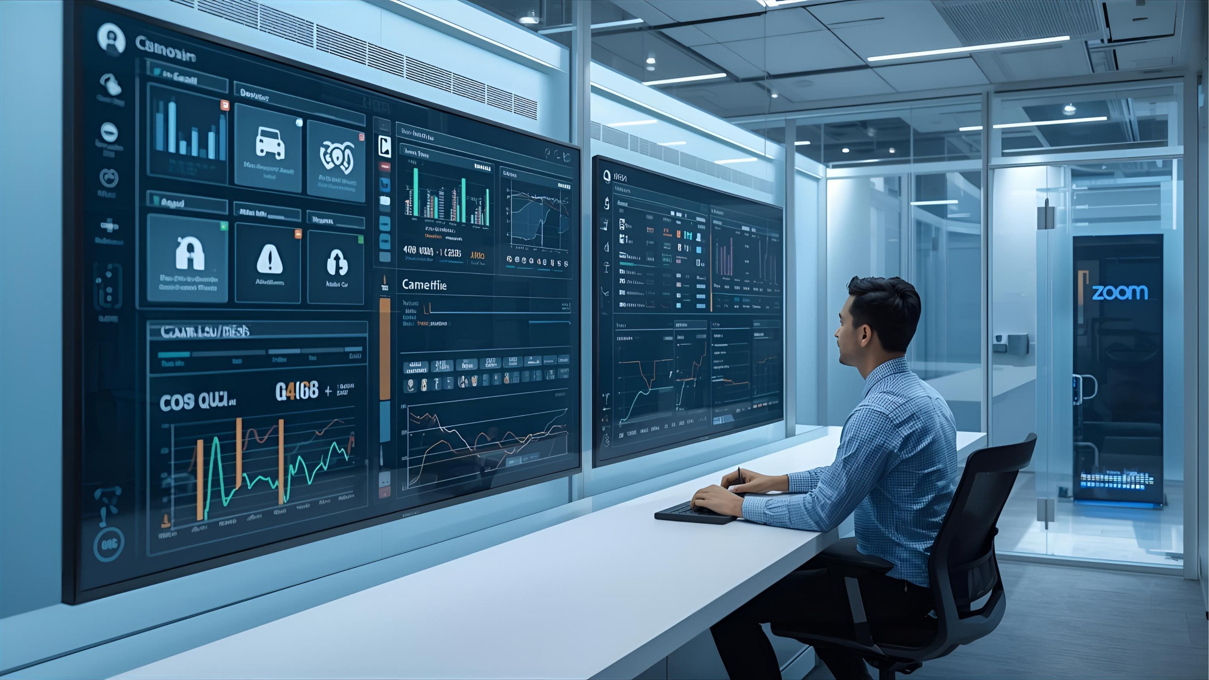 Zoom Admin with device management and room health dashboard